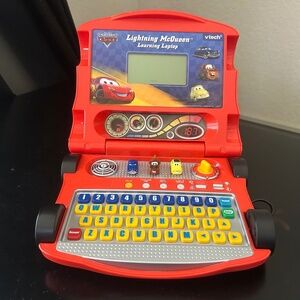 VTech Disney Pixar Cars Lighting McQueen Learning Laptop.